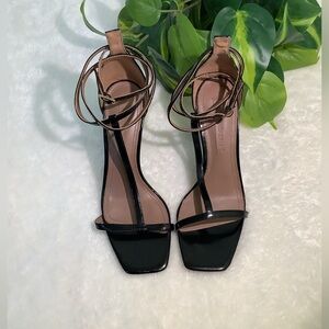 BCBGMaxAzria Black Strappy Heels Size 6